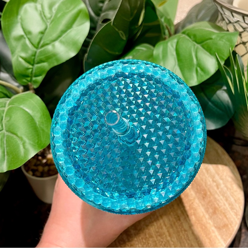 Starbucks Ombré Aqua Splash Oil Slick Blue Tumbler Studded 24oz Venti Tumbler - Picture 7 of 13